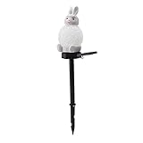 Changor Solar-Bodeneinsatz-Landschaftsleuchte, Harz-PP-Garten-Solar-Landschaftslampe, automatische Aufladung für Gehwege