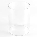 Andeko® Ersatz Glaszylinder Bioethanol Tischkamin | Feuerfestes Glas 14cm x 18cm | Glasröhre feuerfest kompaktibel zu Tischkaminen mit rundem zylindrischem Sockel | Borosilikatglas | Glas Zylinder