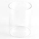 Andeko® Ersatz Glaszylinder Bioethanol Tischkamin | Feuerfestes Glas 14cm x 18cm | Glasröhre feuerfest kompaktibel zu Tischkaminen mit rundem zylindrischem Sockel | Borosilikatglas | Glas Zylinder