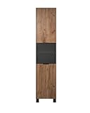 trendteam smart living Kendo Vitrine, Holz, Braun/Schwarz, 42 x 194 x 40 cm