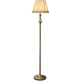 OLOTU Deckenfluter Stehlampe Traditionelle Stehlampe Classic mit Stoffschirm Vintage hohe Stangenlampe für Wohnzimmer Schlafzimmer Büro Stehleuchte