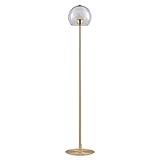 Lucande Stehlampe 'Mylah' (Retro, Vintage, Antik) in Gold/Messing aus Metall u.a. für Wohnzimmer & Esszimmer (1 flammig, E27) - Stehleuchte, Standleuchte, Floor Lamp, Wohnzimmerlampe