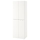 Ikea SMÅSTAD Kleiderschrank, 60x42x181 cm, weiß / mit 2 Kleiderstangen