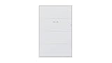 INVENTO Aufklappbett - Wandschrankbett - 120 x 200 cm - Klappbett für Gästezimmer - Wohnzimmer - Schlafzimmer (Weiß/Weiß Matt)