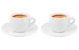 Luxpresso dickwandige Espressotassen Ristretto Autentico, weiß aus Porzellan, 2 St.