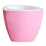 QUINTRA Fauler Kunststoff-Blumentopf, hydroponischer Garten, Farbiger dreieckiger Kunststoff-Blumentopf, automatischer Saug-Blumentopf Orchideen Untertopf (Pink, One Size)