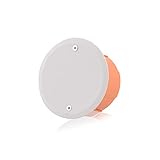 Unterputzdose Verteilerdose Schalterdose Dose Fräsloch Ø 63mm, Höhe 40mm, Orange IP30 650°C für die Geräte Montage, Ohne Schrauben & Deckel