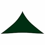 BULANED Sonnensegel, Sichtschutz Balkon, Balkon Sonnenschutz, Sonnenschutzsegel,Regenschutz Balkon, Seitenmarkise, Sichtschutz Terrasse, Oxford-Gewebe Dreieckig 3,5x3,5x4,9 m Dunkelgrün