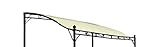 DEGAMO Ersatz Dachplane für Anbaupavillon Mantova XL 300x300cm, wasserdicht Ecru