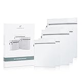 Lengenstein® 5er Set Wäschenetze für Waschmaschine Wäschebeutel Wäschesäcke mit Reißverschluss mit grauer Naht Wäschesack Waschbeutel für Unterwäsche, Socken, Pullover und Jacken