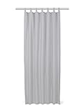 TOM TAILOR Unisex Home Schlaufenschal Vorhang Unifarben Silver Grey,140/255,I719,2500