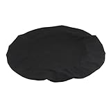 LOVIVER Stuhlhusse Stretch Stuhlüberzug Stuhlbezug Hussen Ø 35-50cm Sitzbezug für Bürostuhl Hotelstuhl Barhocker Stuhl Hocker - Schwarz