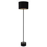 lux.pro Stehleuchte 1xE27 157cm Stehlampe Standleuchte Metall Schwarz Kupferfarben