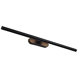 LED Spiegellampe Spiegelleuchten 10W Lampe Für Das Bad 360° Drehung Metall Spiegelleuchte 58Cm Spiegel Beleuchtung Lampe IP44 Badleuchte Neutralweiß 4000K Badlampe Für Schminktisch Schrank,Schwarz