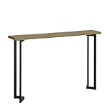 SoBuy FSB50-PF Vintage Konsolentisch Metall Flurtisch Dekotisch Sideboard schmaler Beistelltisch Sofatisch Natur/Schwarz BHT ca: 120x75x20cm