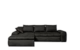 BJYX Big Sofa Ecksofa mit Schlaffunktion Schlafsofa Eckcouch XXL Sofa Bettkasten Vintage