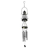 Linsition Retro-Solarlicht | Windchime Terrassenlampe IP65 wasserdichtes Eisen,Anti-Fade-Elegante Gartenlampe, Hofdekoration für Balkone, Äste, Terrassen, Gärten im Freien