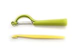 TUPPERWARE Schäler Schälfix grün D82 Sparschäler Flachschliff + Orangenschäler