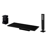 AANAN Wasserhähne,3-Loch-Wannenarmatur Badewannenarmatur Wasserfall-Mischbatterie Mit Ausziehbarer Handbrause