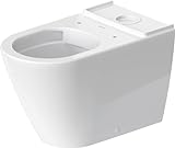 Duravit D-Neo Stand WC für Kombination, Tiefspüler, spülrandlos, 370x580 mm, 200209; Farbe: Weiß mit Wondergliss