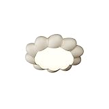 UNNIQ Dimmbare LED-Deckenleuchte for Aufhängen, Cartoon-Unterputz-Deckenleuchten, Weiß-orange-grüne Deckenleuchten, Kunstharz- und Acryllampen (Color : White)