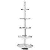 Butlers Banquet Etagere 170cm in Silber - Servierständer mit 5 Ebenen aus Aluminium - Gestell für Festessen, Hochzeit