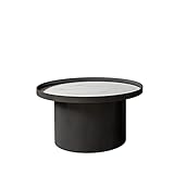 FIONEL Beistelltisch Kleine Tischseitentisch Modernem Minimalist Wohnzimmer Runder Couchtisch Kleine Wohnung Kaffeetisch Kleiner Sofatisch (Color : Black A)