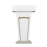 RENLXFI Rednerpult Stehpult Podium Holz Rednerpult, Stehpodium für Restaurants Hochzeiten Büro Meeting und Klassenzimmer, Heavy Duty Präsentation Stand (Color : A)