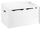 Amazon Basics Spielzeugkiste aus Holz, Weiß, 76.2 x 40.64 x 46.99 cm