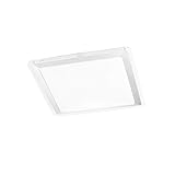 LeuchtenDirekt LED Deckenleuchte LABOL, stahl, 1xLED-Board/9W/3000K, Badleuchte, IP44, spritzwassergeschützt, Acrylglas, 14267-55