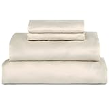 Bokser Home Bettlaken aus 100 % langstapeligem Baumwollsatin, Fadenzahl 500, luxuriös, ultraweich und glatt, 4-teiliges Set, extra tiefe Taschen für jede Matratze