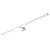 kalb | 100cm LED Badleuchte Badlampe Spiegellampe Spiegelleuchte 230V, silbergrau, warmweiß