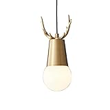 ZORQ Metall Alle Kupfer Pendelleuchte Pendelleuchte Im Nordischen Stil Personalisierter Kronleuchter Vintage Hängelampe Verstellbarer Anhängerschirm Gold Hängende Deckenlampe Für Fast-Food