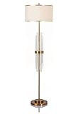 Stehleuchte Stehlampe Standleuchte Kristall-Stehlampe Modernes Stehlicht Mit Lampenschirm Aus Stoff Und Schwerem Metall Für Wohnzimmer, Schlafzimmer, Büro Standlampe Wohnzimmer