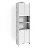 Vicco Badschrank Badregal Hochschrank Maris Beton Aufbewahrungsschrank Badezimmer