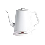 Elektrischer Wasserkocher Elektrischer Schwanenhals-Wasserkocher aus Edelstahl, über Kaffeekocher, Teekessel, Wasserkocher, automatische Abschaltung, schnelle Erwärmung, 1 l/35 oz Teekocher Elektrisch
