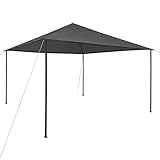 TOYOCC Rasen & Garten,Outdoor Wohnen,Outdoor Strukturen,Vordächer & Pavillons,Pavillon 4x4x3 m Anthrazit 180 g/m²