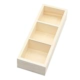 Zerodeko 3 Aufbewahrungsboxen Aus Holz Kleiner Schließfach-Organizer Holz-Ausstellungsständer Kleiner Behälter Snack-Organizer Teebeutel-Organizer Teebeutel-Box