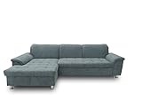 DOMO Collection Ecksofa Franzi Couch in L-Form Sofa Eckcouch Polsterecke 162 x 279 cm in grau