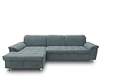 DOMO Collection Ecksofa Franzi Couch in L-Form Sofa Eckcouch Polsterecke 162 x 279 cm in grau