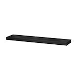 New Branded LACK Wandregal, schwarz-braun, 110 x 26 cm