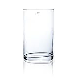 Glasvase, Dekoglas CYLI Zylinder H. 25cm D. 15cm transparent Glas Sandra Rich