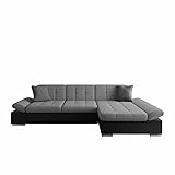 Mirjan24 Ecksofa Montana Sale mit Regulierbare Armlehnen, Eckcouch, L-Form Sofa, Wohnlandschaft, Couch, Farbauswahl (Soft 011 + Lux 05 + Lux 06, Seite: Rechts)