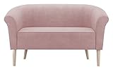 Mirjan24 Zweisitzer Sofa Kodero 2, Couch, Couchgarnitur, Sofagarnitur, Polstersofa, Füße aus Holz, Modern Couch, Polstermöbel, Wohnlandschaft (Manila 09)