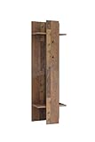 FORTE Clif Kleiderpaneel, Holzwerkstoff, Old Wood Vintage, 60 x 200.5 x 34,4 cm