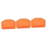 FRCOLOR 3 Stück Badezimmerkissen Bequeme Klammer Bequemes Kissen Nackenstützen Badewannenkopfstütze Kopfstütze Für Badewanne Haushaltsbadewannenkissen PVC Orange Bequemes