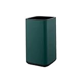 Abfalleimer Edelstahl Mülleimer Haushalt Doppeldecker Mülleimer ohne Deckel Schlafzimmer Toilette Büro Papierkorb Küchenmülldosen (Color : Groen, Size : 15l)