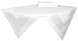ZOLLNER 4er-Set Mitteldecke, Baumwolle, 80x80 cm, Atlaskante, weiß