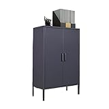 FIONEL Aktenschrank Rollcontainer Nordische Aktenschränke aus Metall for Büromöbel Moderne minimalistische Lagerschränke Wohnzimmerschrank Haushaltsseitenschrank Büroschrank (Color : B)