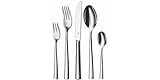 WMF Philadelphia Besteck Set 6 Personen, 30 teilig, Monobloc-Messer, Cromargan Edelstahl poliert, glänzend, spülmaschinengeeignet